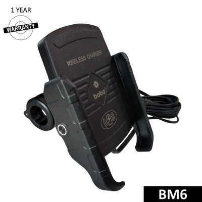 BOBO BM6 Phone Holder with Fast 15W Wireless Charger